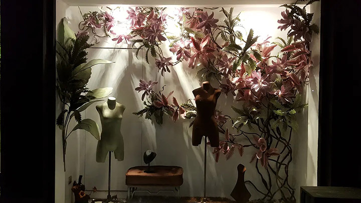 室內(nèi)櫥窗仿真植物造景